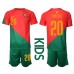 Portugal Joao Cancelo #20 Hjemmedraktsett Barn VM 2022 Korte ermer (+ Korte bukser)